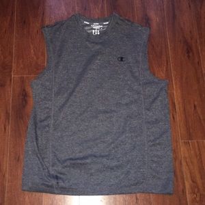 Champion Vapor Performance Sleeveless Gray Shirt